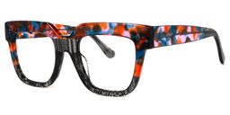 Carolann Square Black-Clear Glasses1