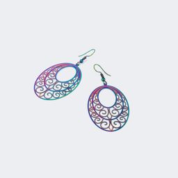 Stylish Oval Purple Glasses0