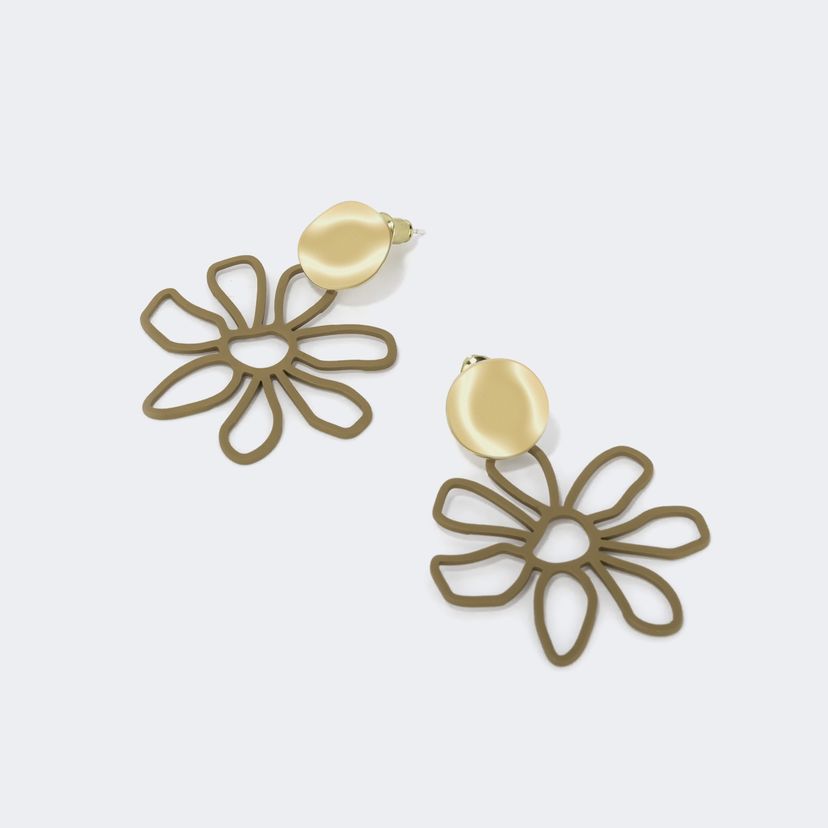 Stylish Hollowed-Out Daisy Earrings