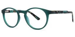 Fowler Round Dark-Green Glasses1