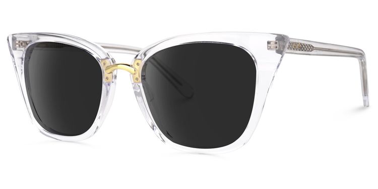 Martha Cat Eye Clear Sunglasses