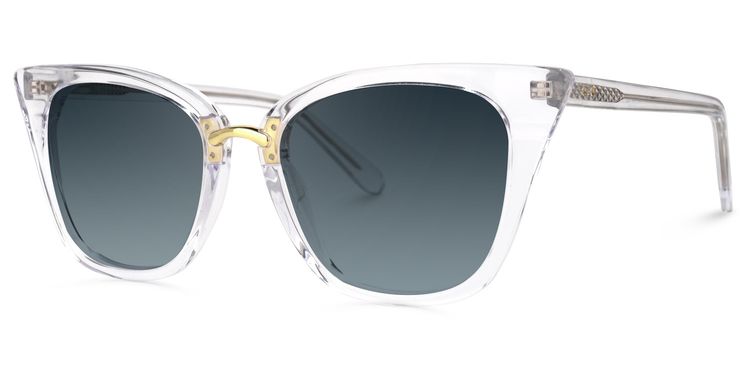 Martha Cat Eye Clear Sunglasses