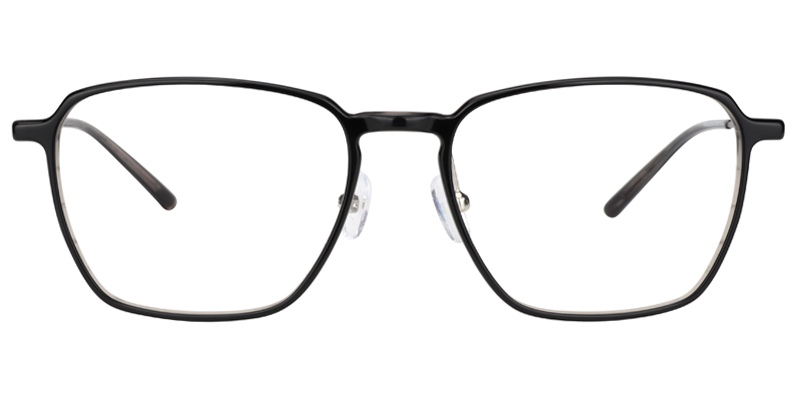 Rectangle Black Glasses | Zeelool Optical0