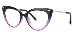 Alivia Cat Eye Purple Glasses2