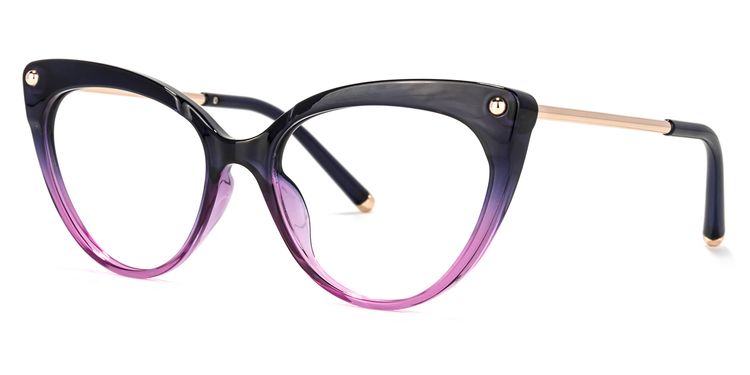 Alivia Cat Eye Purple Glasses