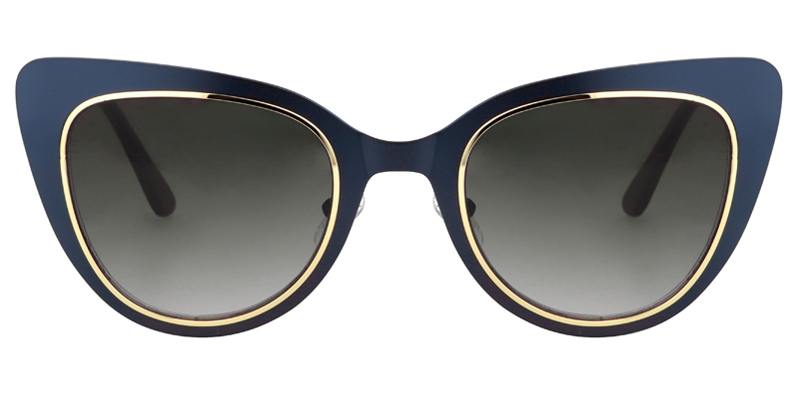 Cateye Dark Blue Sunglasses | Zeelool Sunglasses0