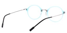 Olga Round Light Blue Glasses2