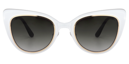 Ellsworth Cateye White Sunglasses0