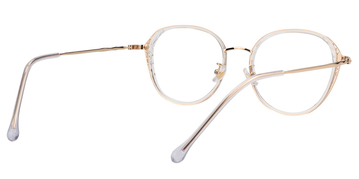 Round White Glasses | Zeelool Glasses5