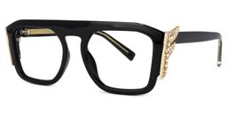 Makayla Square Black Glasses1