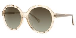 Lila Round Beige Sunglasses1