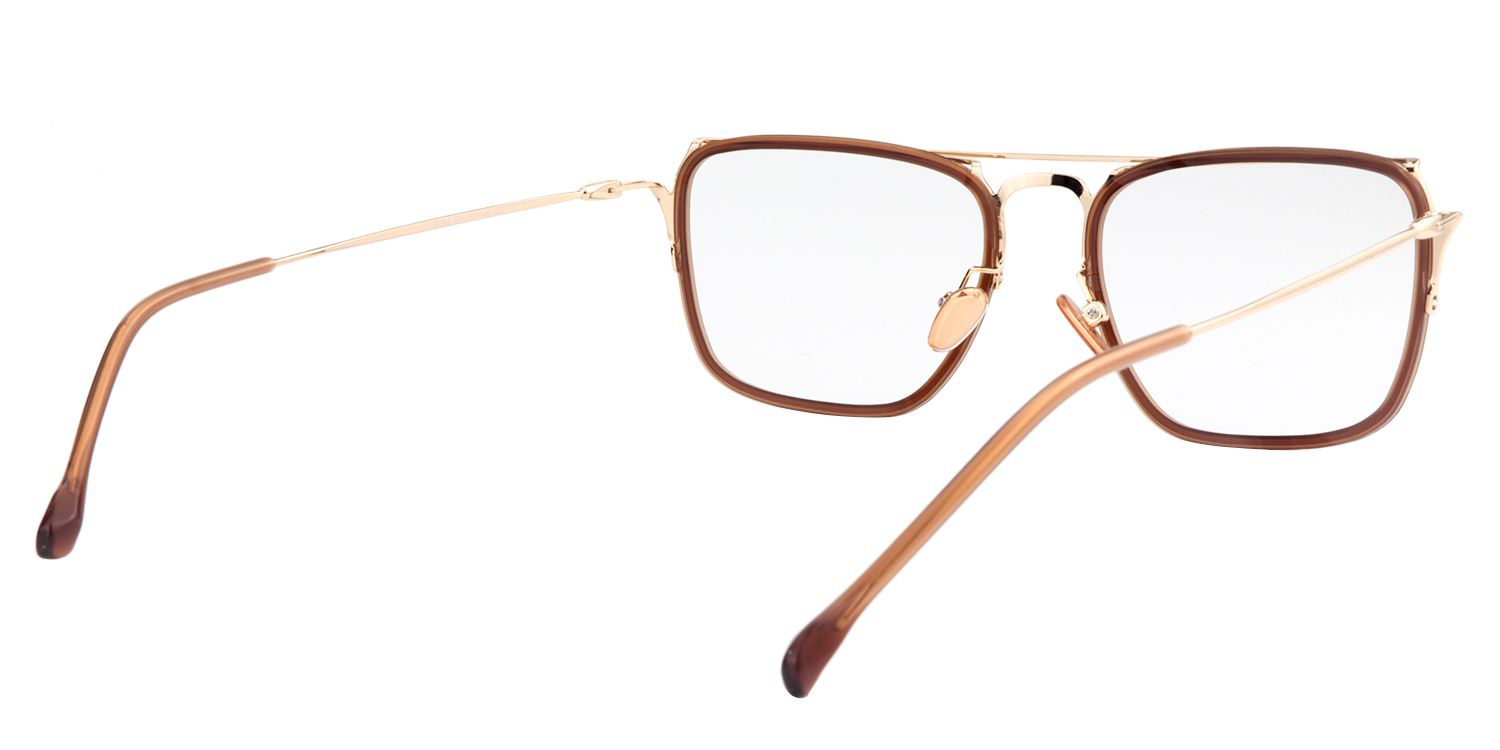 Aviator Brown Glasses | Zeelool Glasses5