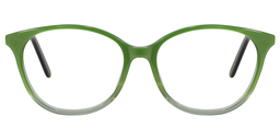 Vida Oval Green Glasses 0