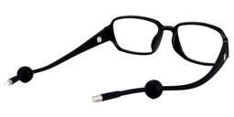 Bevis Rectangle Black Glasses5