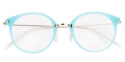 Fiona Round Light Blue Glasses1