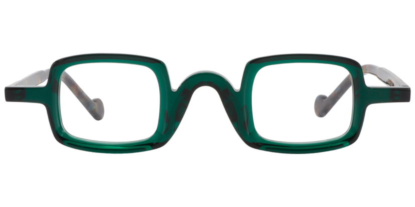Sheila Square Dark-Green Glasses