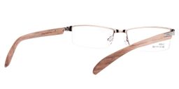 Yvonne Rectangle Rose Gold Glasses5