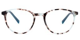 Alger Oval Blue Pattern Glasses0