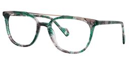 Tyra Aviator Green Floral Glasses 4