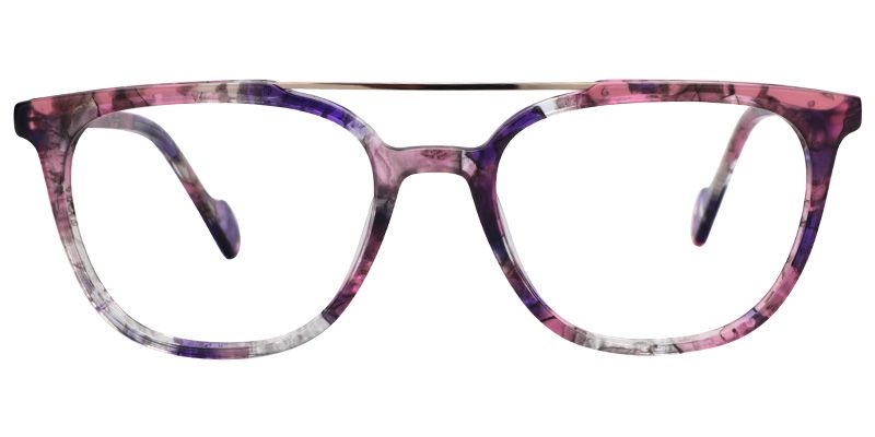 Tyra Aviator Pink Floral Glasses 
