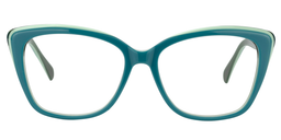 Cady Cat eye Green Glasses0