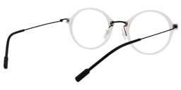 Olga Round White Glasses5