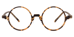 Calla Round Yellow Tortoise Glasses0