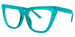 Phillip Cateye Peacock-Green Glasses1