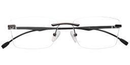 Winnie Rectangle Black Glasses 1