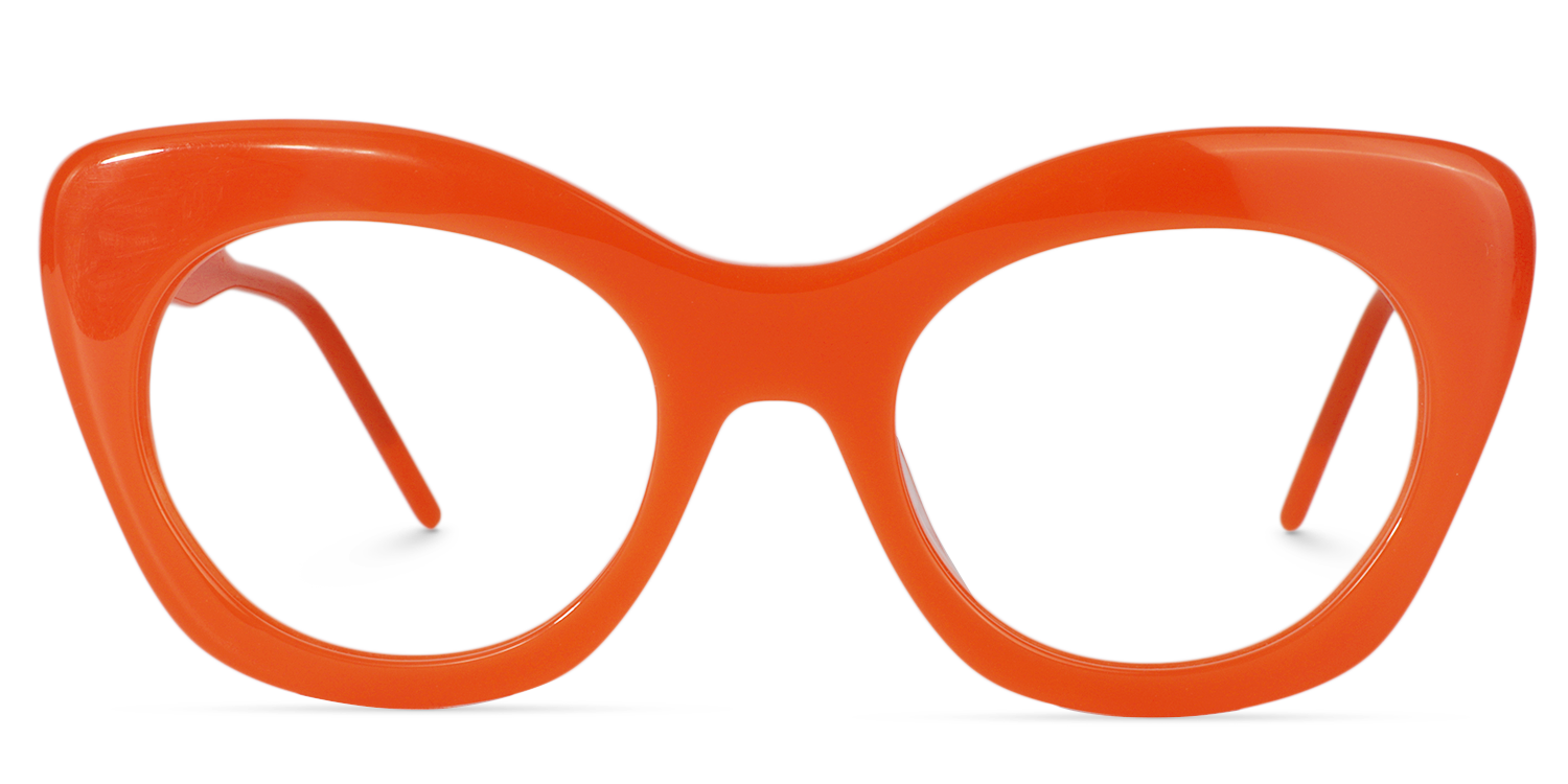 Cat-eye Orange Glasses | Zeelool Glasses0