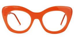 Maria Cat-eye Orange Glasses0