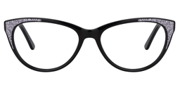 Carmen Cat eye Black Glasses0