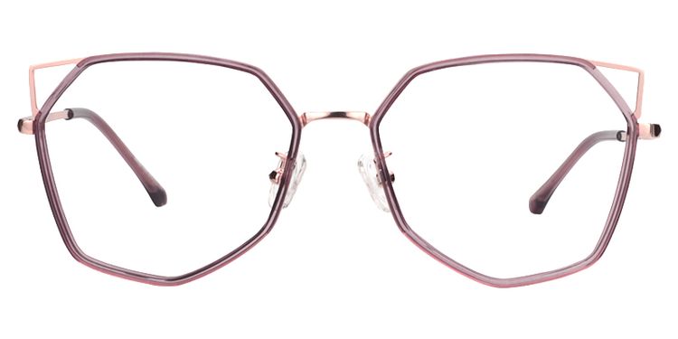 Aviva Geometric Light Purple Glasses
