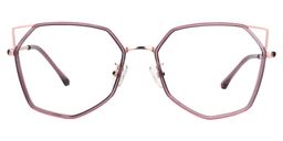 Aviva Geometric Light Purple Glasses0