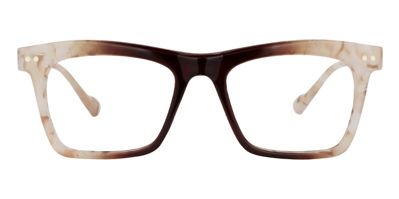 Rectangle Brown Glasses0