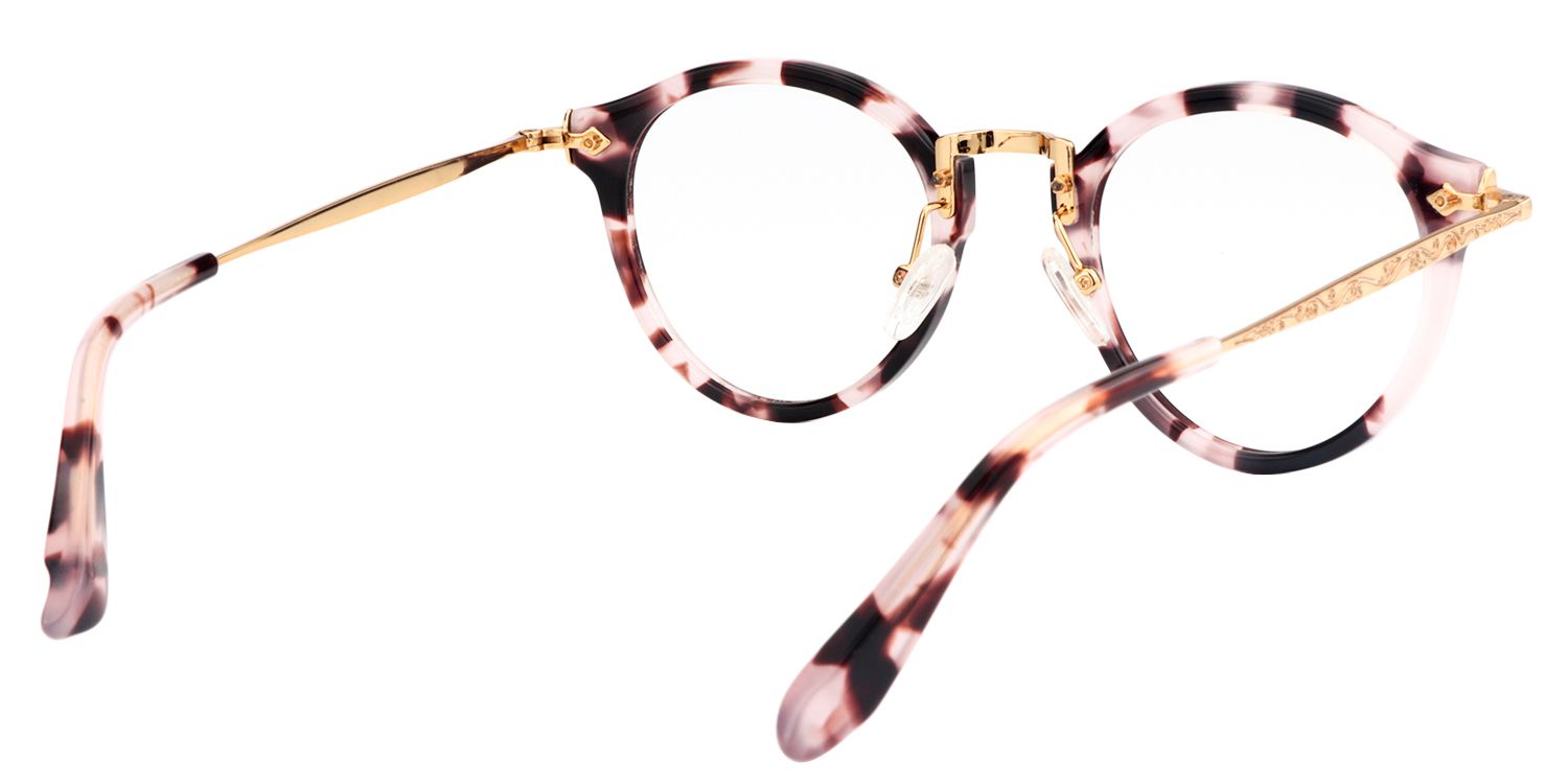 Round Red Tortoise Glasses | Zeelool Glasses5