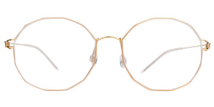 Shields Geometric Gold Glasses