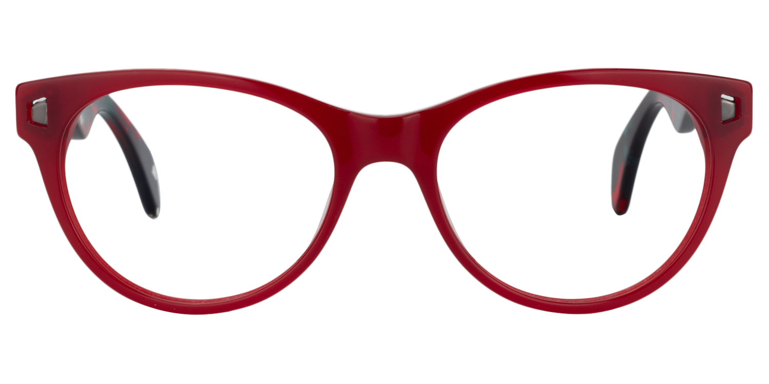 Oval Red Glasses | Zeelool Glasses0