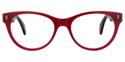 Casondra Oval Red Glasses0