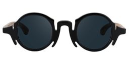 Charlie Round Black Glasses10