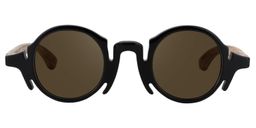 Charlie Round Black Glasses11