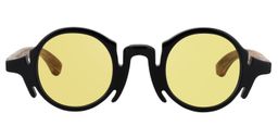 Charlie Round Black Glasses7