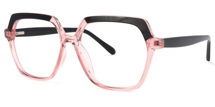 Norah Geometric Pink Glasses