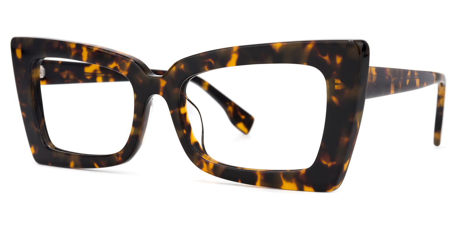 Rectangle Tortoise Glasses | Zeelool Eyeglasses2