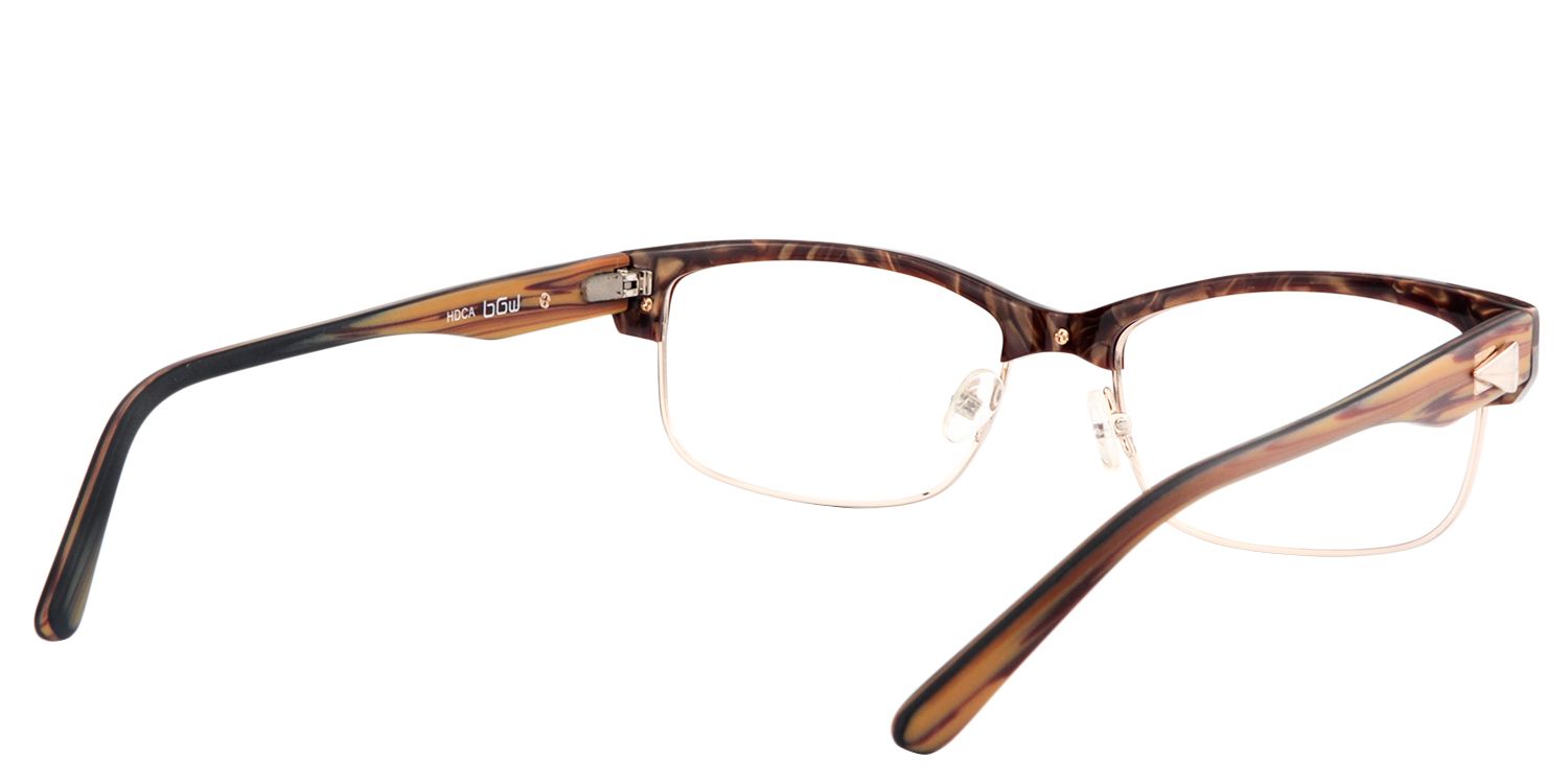 Browline Brown Glasses| Zeelool Glasses5