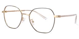 Perry Geometric Black-Gold Glasses1