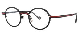 Tobey Round Black Glasses1