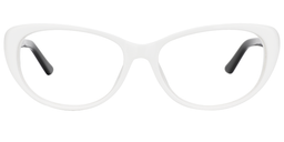 Isaiah Cateye White Glasses0