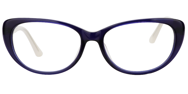Cateye Dark-Blue Glasses0