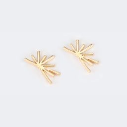 Vintage Geometric Shaped Gold Earrings 0